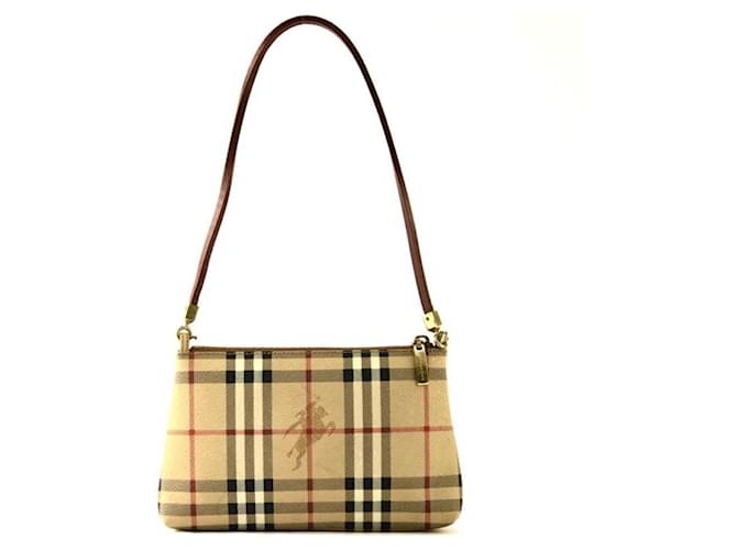 Burberry Nova check mini bag accessory pouch handbag beige vintage