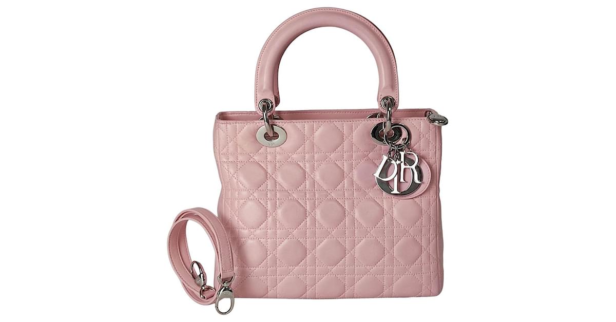 Lady Dior Christian Dior bag Pink ref.436129 - Joli Closet