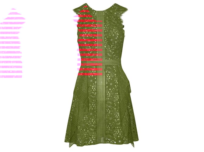 Bcbg Max Azria Red Lace Mini Dress Joli Closet