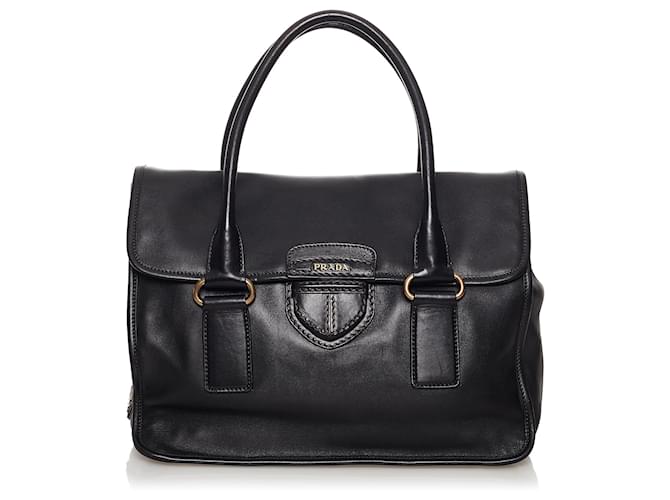 【PRADA】TOTE BAG Prada - Smooth leather tote bag black - The Corner