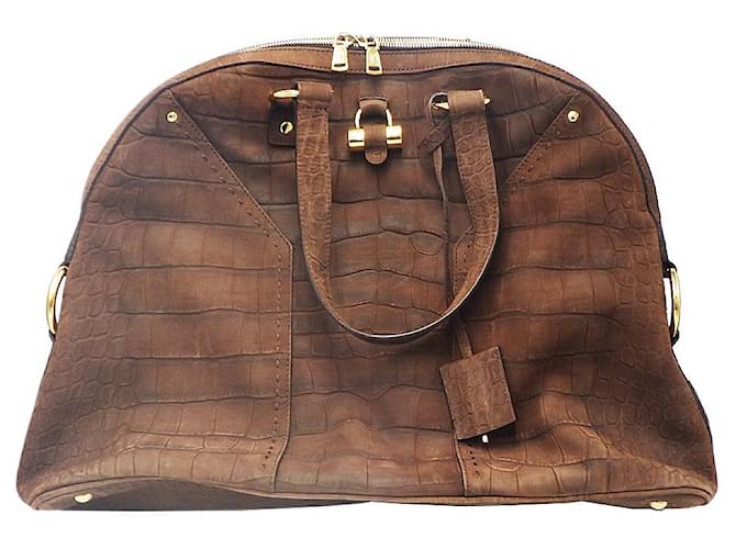 Usato] YVES SAINT LAURENT Borsa a mano Muse Lucchetto marrone