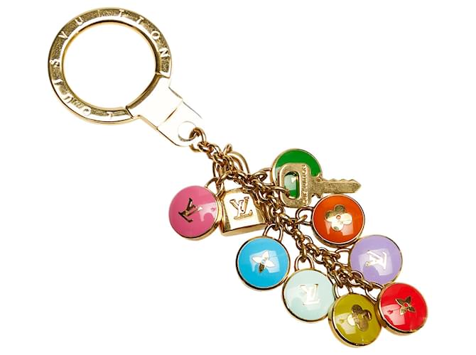 Louis Vuitton Gold Monogram Pretty Charms Key Ring Multiple colors