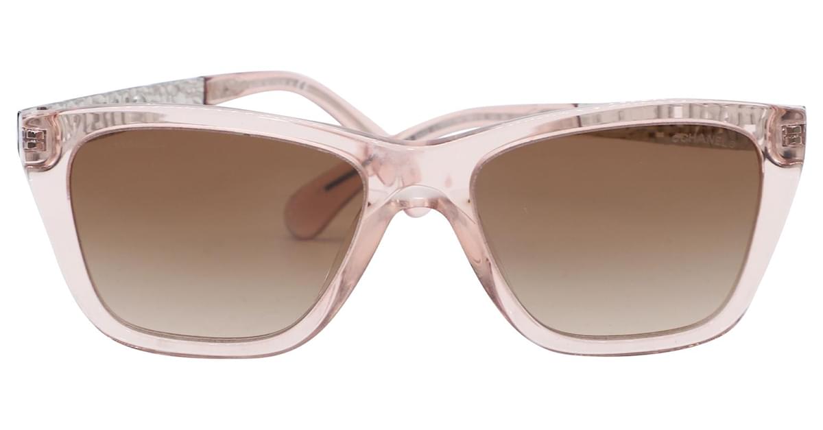 Chanel Rectangle Sunglasses in Pink Acetate ref.553887 - Joli Closet