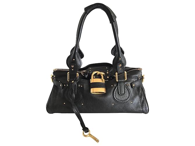 Chloé paddington Black Leather ref.555110 - Joli Closet