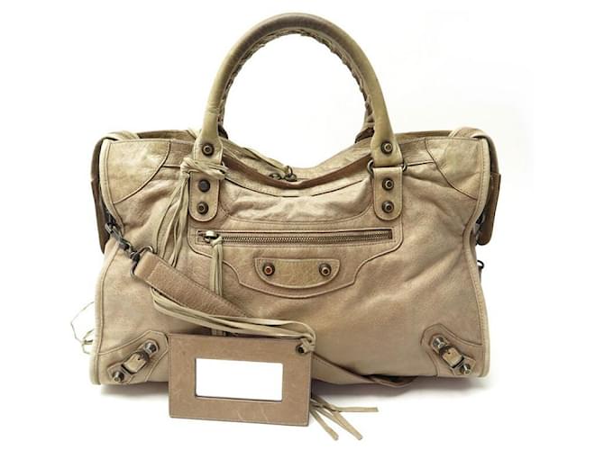 Balenciaga Classic City Handbag 115748 BROWN LEATHER HAND BAG ref