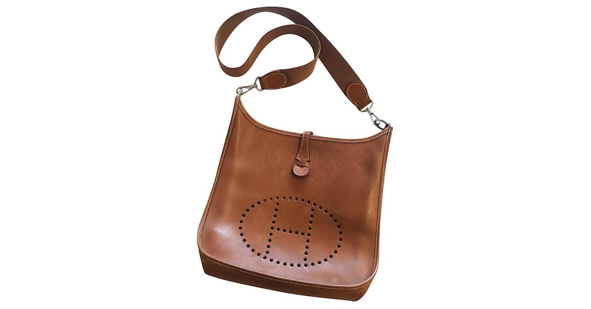 Hermès Barenia Evelyne TPM - Brown Crossbody Bags, Handbags - HER272189