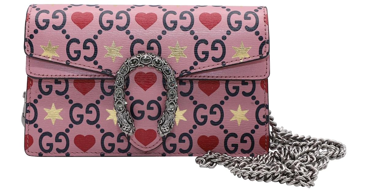 Gucci Pink Calfskin Valentine's Day Super Mini Dionysus Bag, myGemma, QA