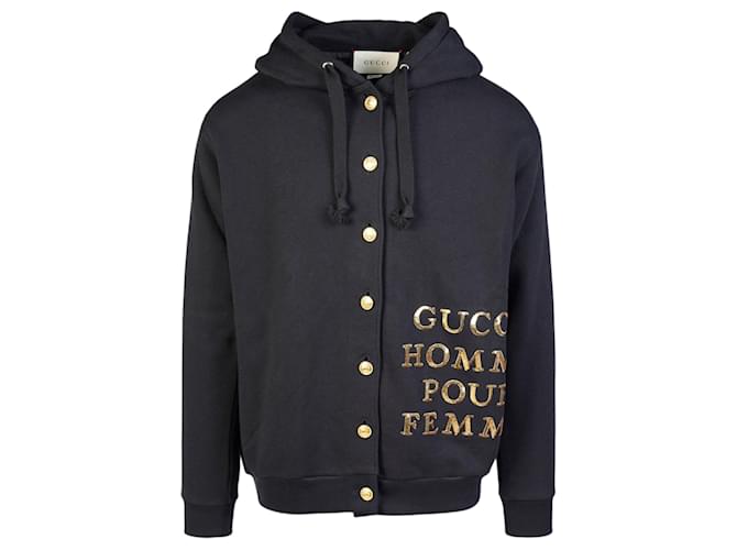 Gucci Hooded Slogan Jacket Multiple colors Cotton - Main Image