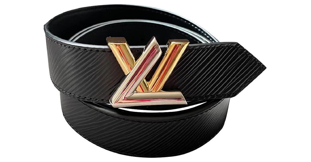 Twist belt Louis Vuitton Black size 80 cm in Other - 34645378