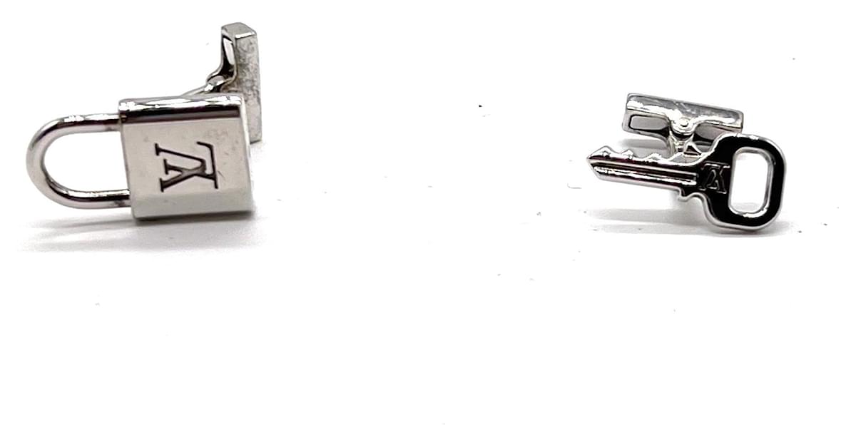 LOUIS VUITTON Bouton de Manchette Cufflinks lock key cle