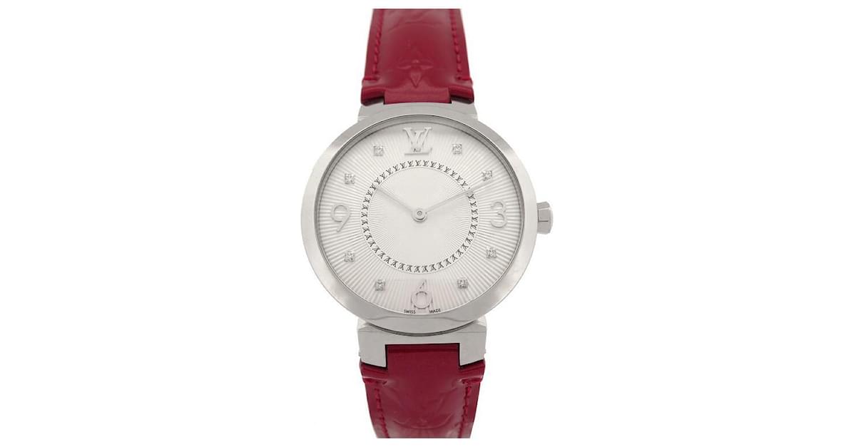 Louis Vuitton Monogram Tambour Slim Diamond Watch – The Closet