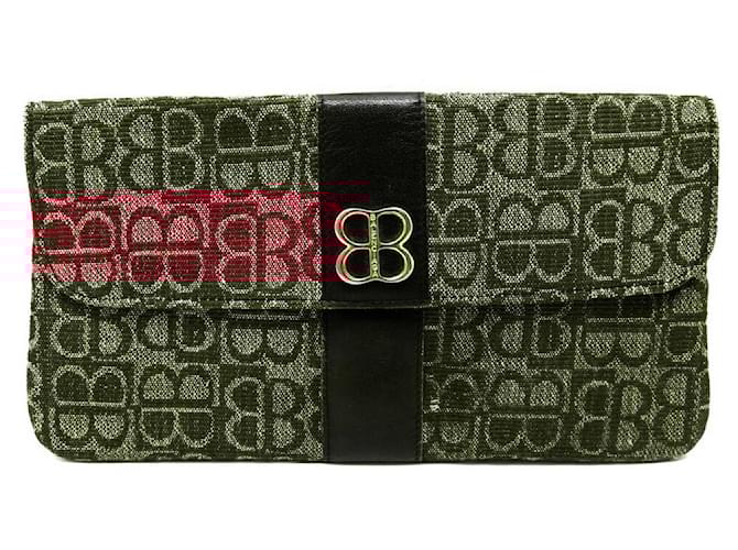 バッグ Balenciaga BB Accessory Poach Leather Balenciaga x Gucci Black/Grey Canvas/Leather The Hacker