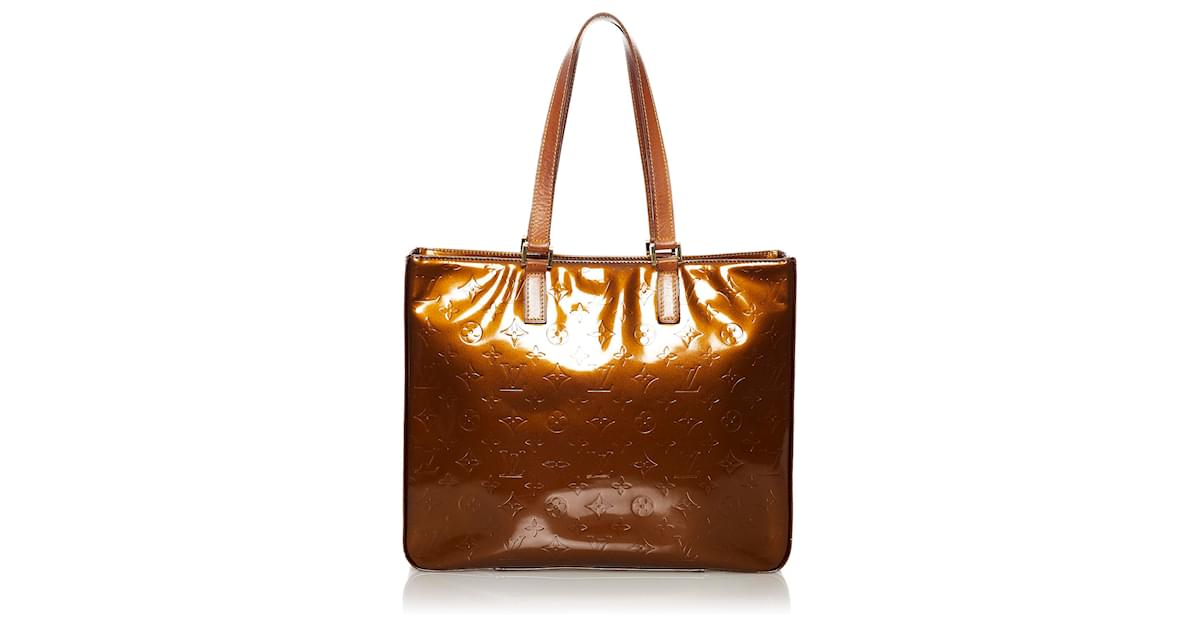 Louis Vuitton Brown Vernis Columbus Leather Patent leather Brown Bronze ref.567516