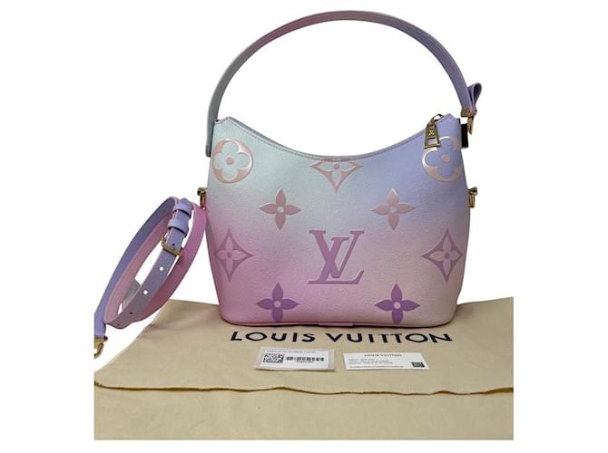 Louis Vuitton MARSHMALLOW PM BAG Pink Purple Leather ref.568254 Joli
