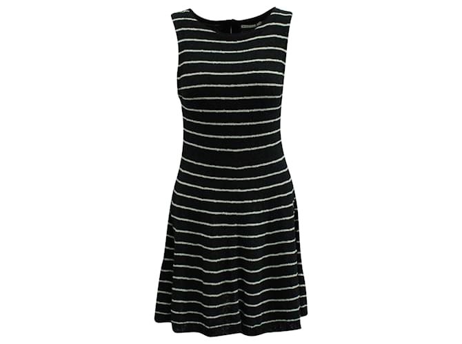 Alice + Olivia Black Monah Stripe Dress in Black Acrylic ref.571013 - Joli  Closet