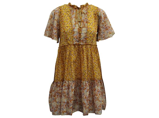 Robe Maje Floral Coton une pièce taille 34 Joli Closet