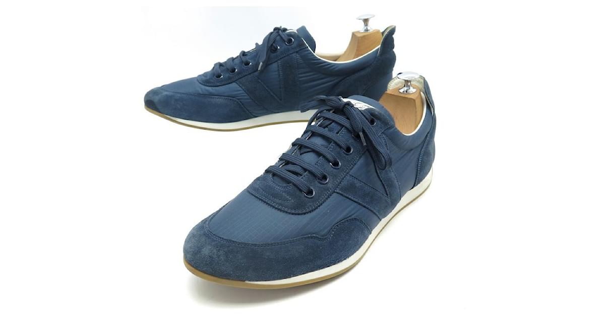 Louis Vuitton LV Dark Blue Air Jordan 11 Shoes - Banantees