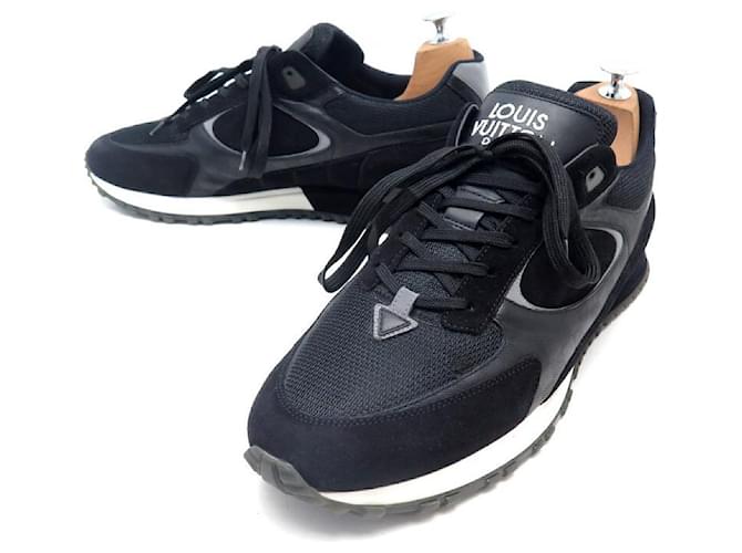 Zapatillas Louis Vuitton 10 44 ZAPATOS LONA NEGRA Negro Lienzo ref