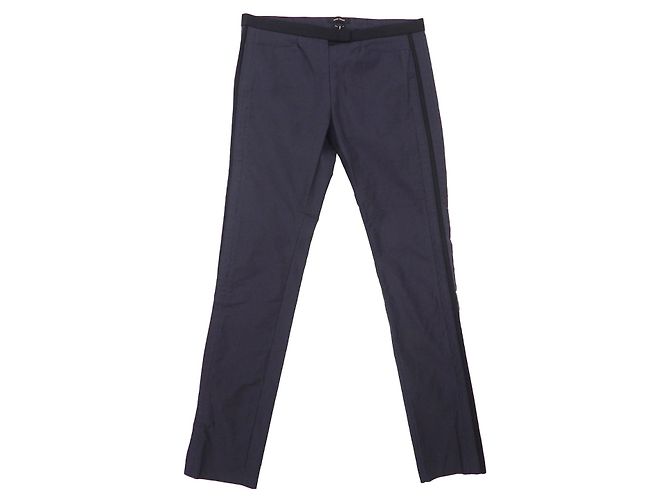Pantalon Trois-quarts Isabel Marant - Bleu Marine En Coton - Taille 42 - Occasion Très Bon état