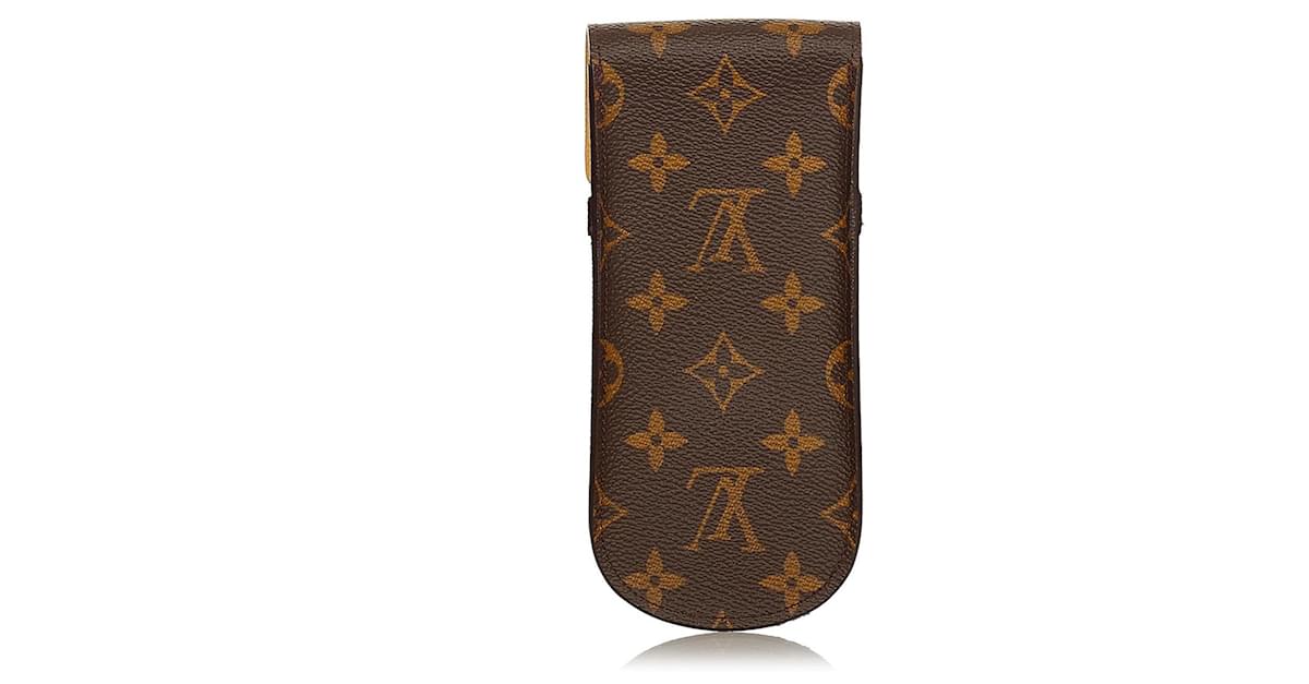 Louis Vuitton monogram and eyeglass case Brown Cotton ref.576433