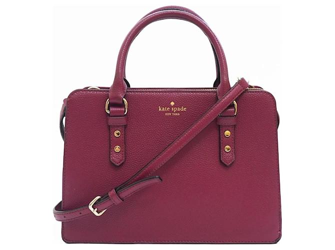 Kate Spade leather shoulder bag crossbody in purple Dark purple