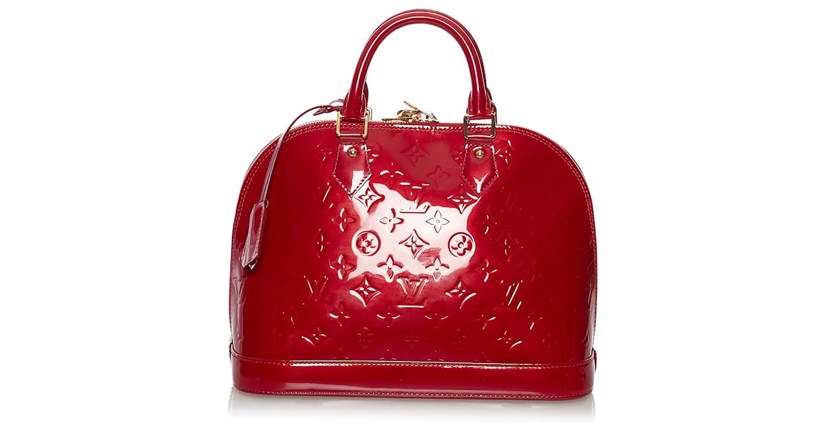 Louis Vuitton Red Vernis Alma PM Leather Patent leather ref.346006