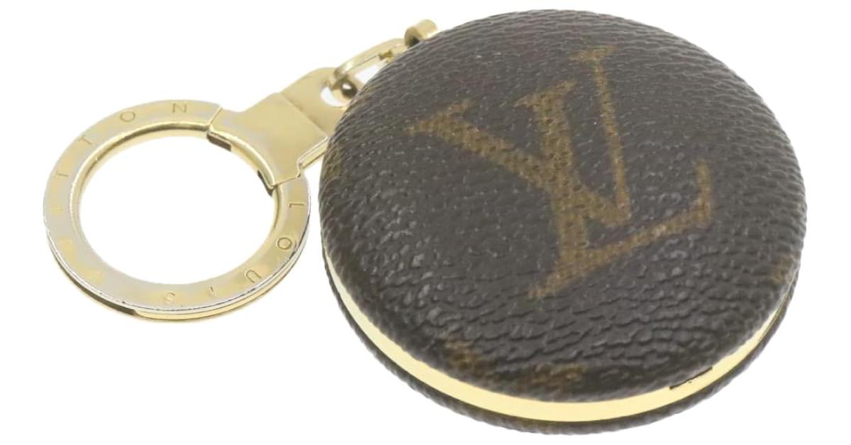 LOUIS VUITTON Monogram Shadow Porte Cles Dragonne Key Ring Black