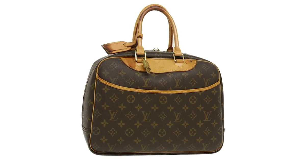 Louis Vuitton Deauville M47270 Monogram Canvas Handbag Brown