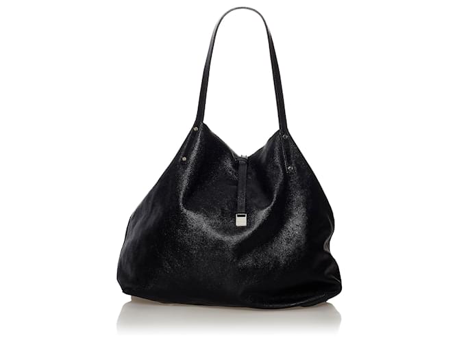 Tiffany & Co Tiffany Black Reversible Leather Tote Bag Pony-style