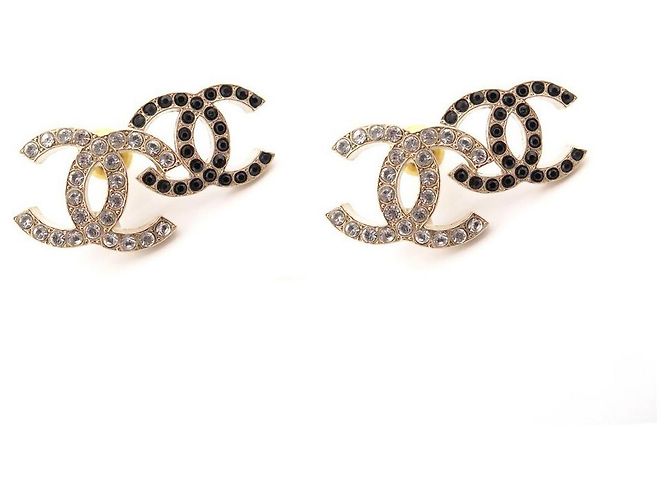 Boucles D'oreilles Dauphin Métal Doré Avec Strass - Bijoux Des Lys, Neuf Avec étiquettes
