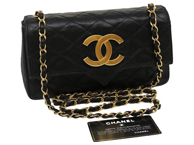【未使用】CHANEL 黒 サテン コサージュ ミディ ドレス - プリント シルク サテン & レース、ブラック
