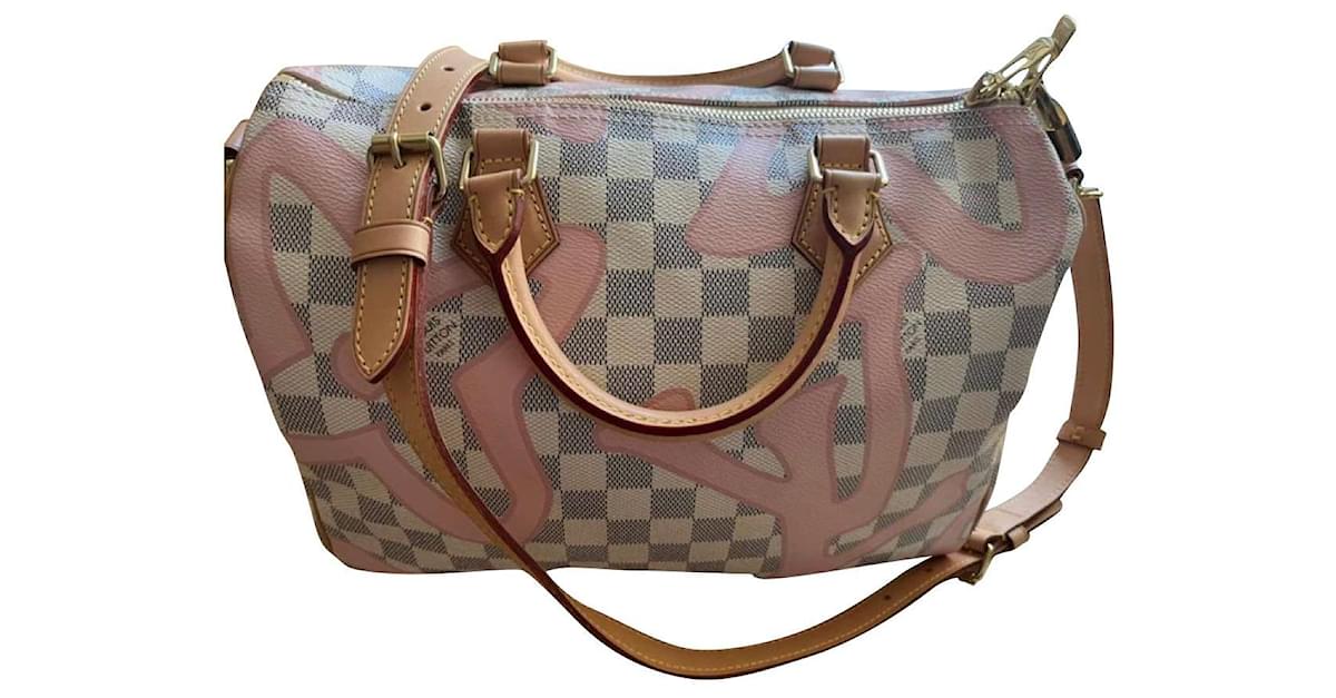 Louis Vuitton Speedy 30 Bandoulière Pink Tahitienne Handbag Bag