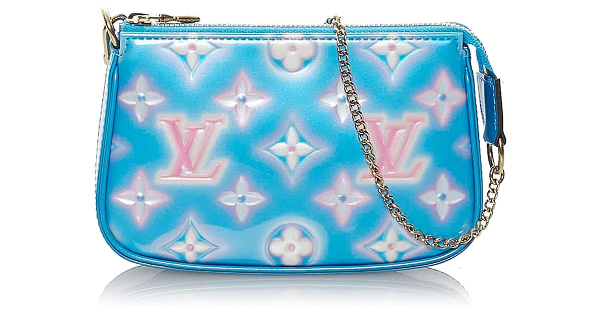 Louis Vuitton Blue Vernis Valentine Mini Pochette Accessories Multiple  colors Leather Patent leather Metal ref.588655 - Joli Closet