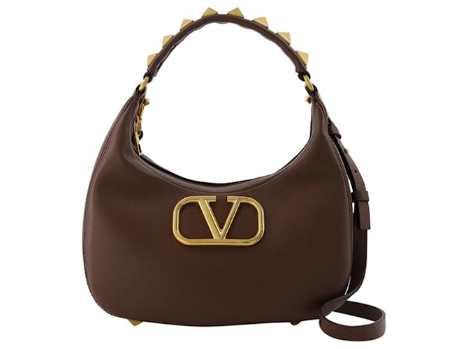 Valentino Garavani Hobo | Stud Sign | Techno Lux/Antique