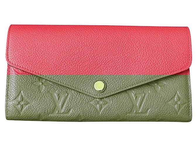 Cartera Louis Vuitton Sarah (METRO61181) Roja Cuero