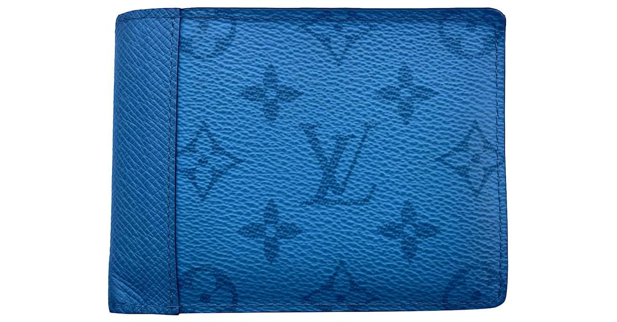 Louis Vuitton 2021 Taigarama Denim Blue Multiple Wallet M30759 w