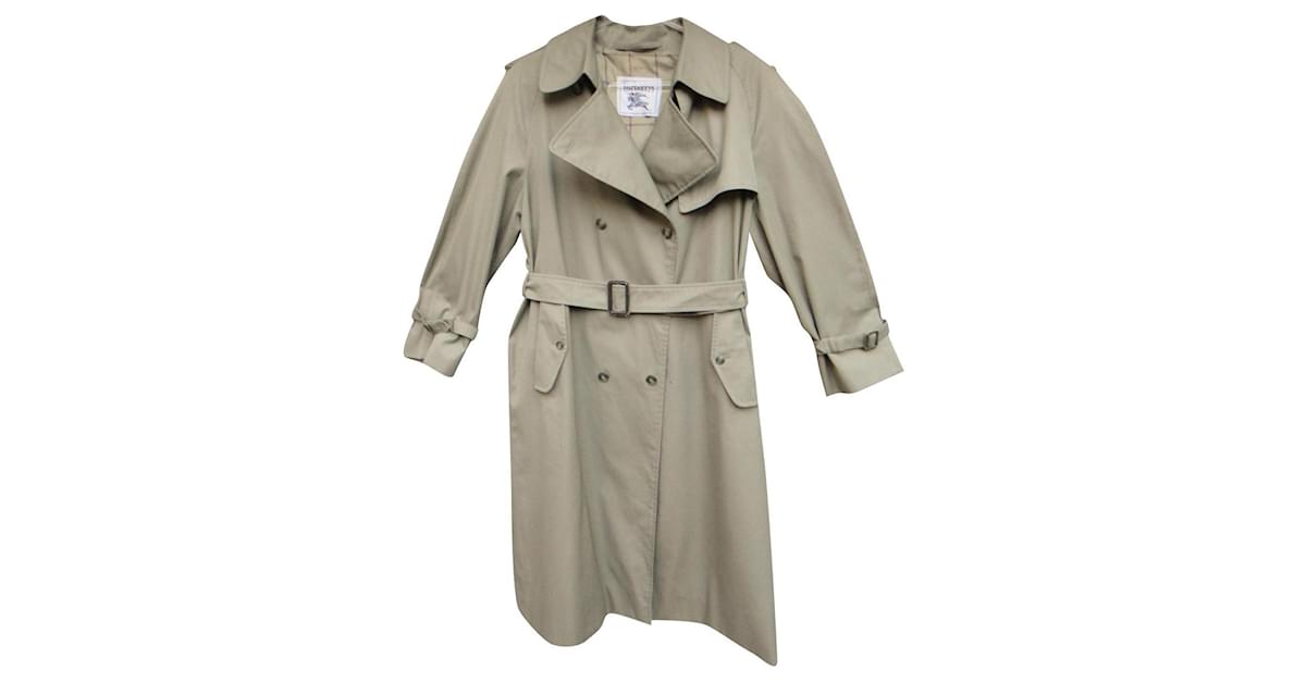 trench coat Khaki Cotton Polyester ref.591637 - Joli Closet