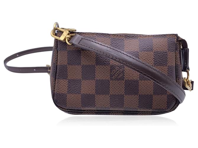 Louis Vuitton Damier Ebene Canvas Mini Pochette Accessoires with
