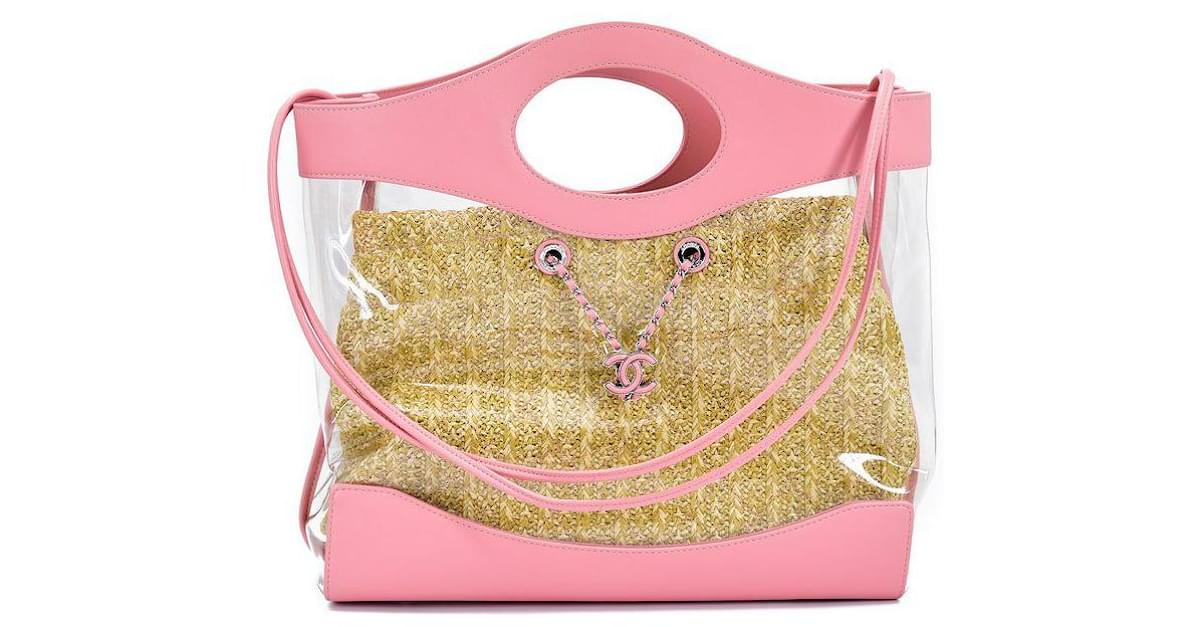 Chanel 31 PVC Shopping Bag Pink Metal ref.592669 - Joli Closet