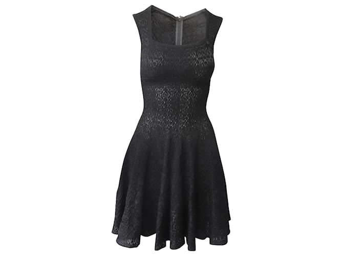 Robe Express Noire Imprimé Serpent - Taille 8 - Ajustée Et évasée, Sans Bretelles - Mini