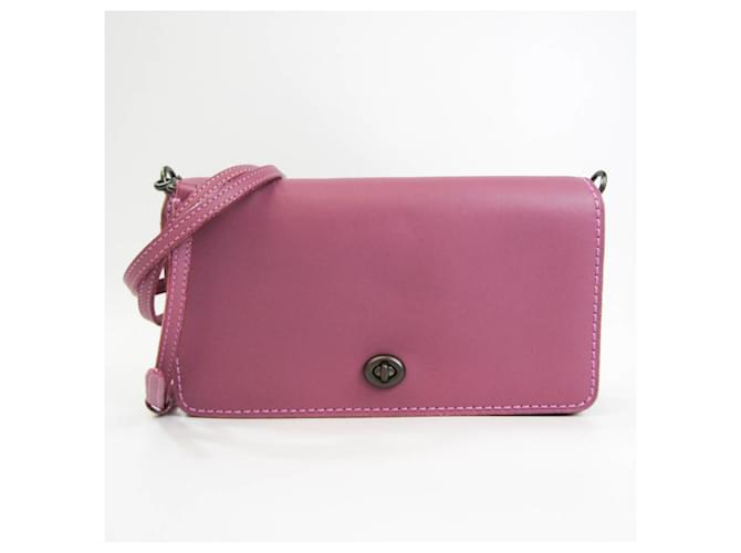 Coach Dinky Pink Leather Joli Closet