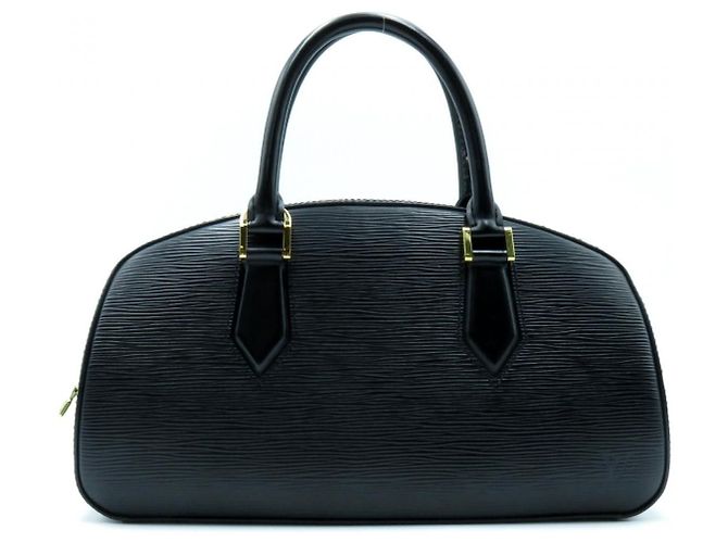 Louis Vuitton Epi Jasmine Black Leather Pony-style calfskin ref.597188 ...