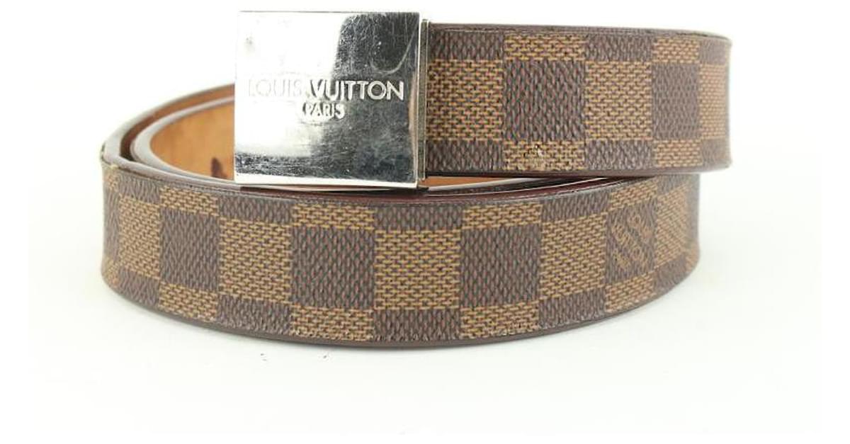 Louis Vuitton 75/30 Cintura Damier Ebene 3LV325V Pelle ref.599156 - Joli  Closet