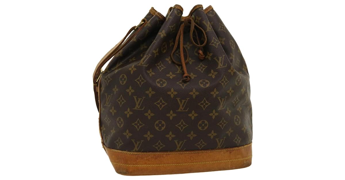 Auth Louis Vuitton Monogram Noe Shoulder Tote Bag M42224 AR0946