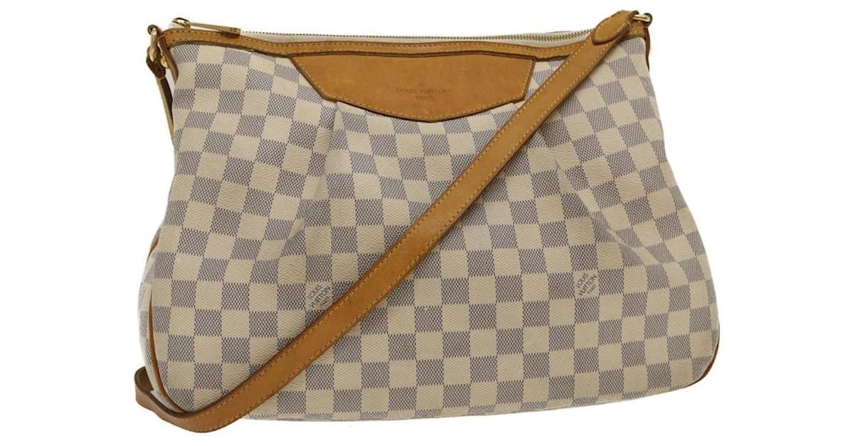 Louis Vuitton Damier Azur N41112 Shoulder Bag Logo Whole Pattern