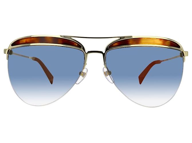 Marc Jacobs Gold Metal Sunglasses