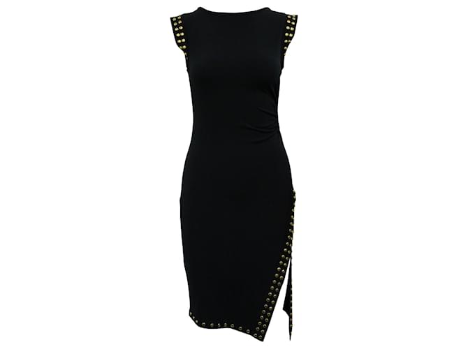 Michael Kors Navy Blue Dress with Golden Studs Polyester ref