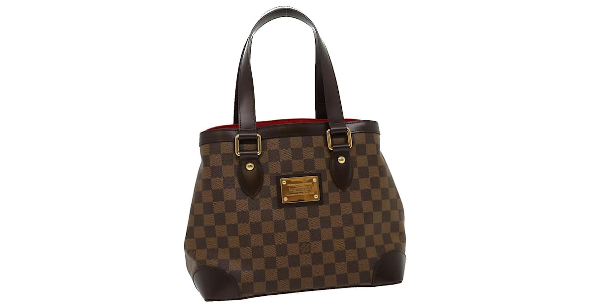 Louis Vuitton Damier Hampstead PM Handbag Tote Bag N51205 Brown