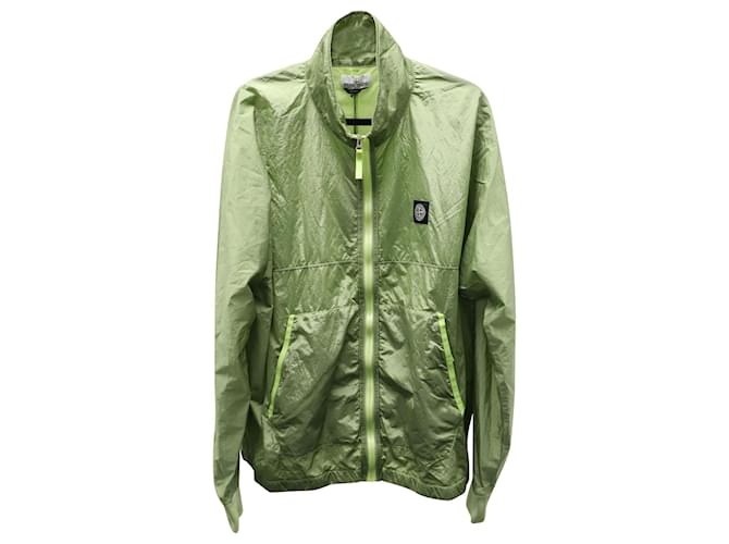 Stone Island Rip Stop Lightweight Jacket in Green Nylon