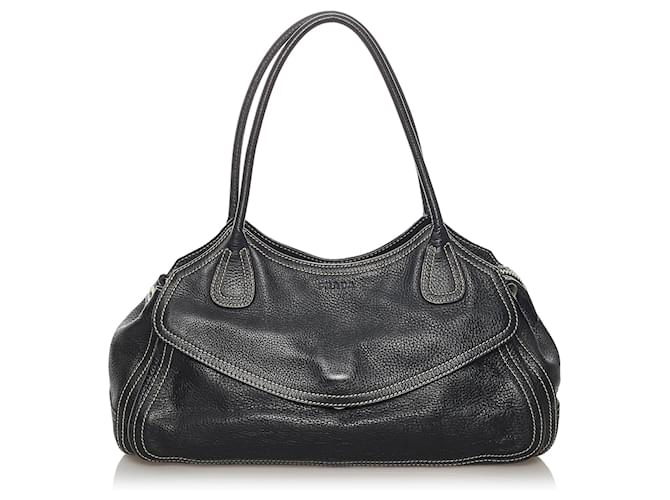 Prada Beige Calf Leather Bos Taurus Shoulder Bag main image 1